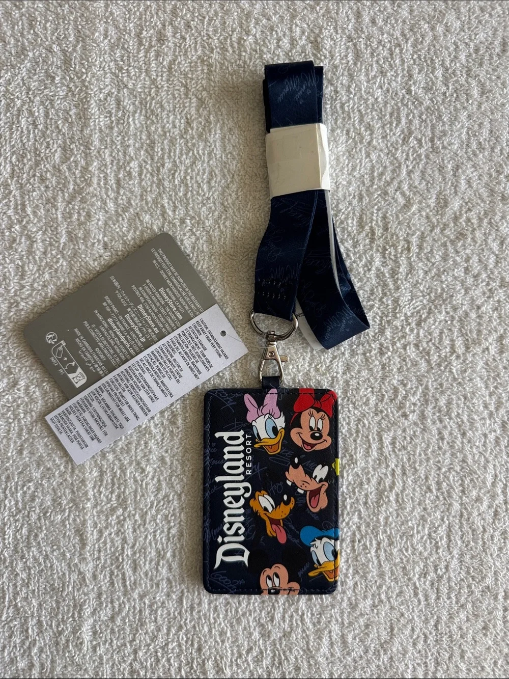 Disney Disneyland Resort Character Lanyard Badge ID Holder
